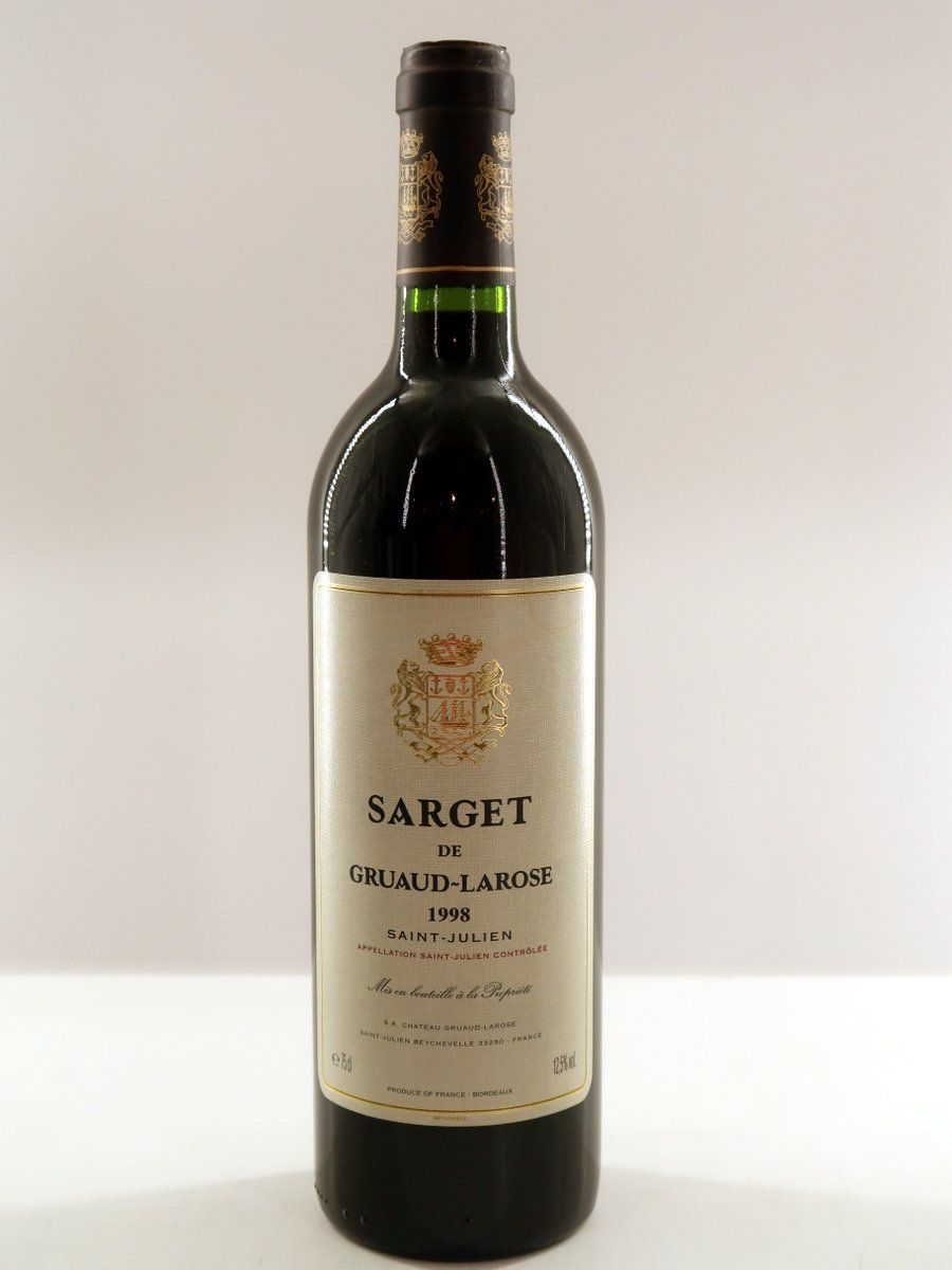 1998 Chateua Gruaud Larose Sarget de Gruaud Larose St. Julien